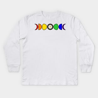 Pride Moons Flag Kids Long Sleeve T-Shirt